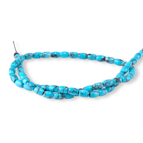 Egyptian Turquoise 5x7mm Barrel - 15-16 Inch