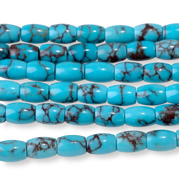 Egyptian Turquoise 5x7mm Barrel - 15-16 Inch