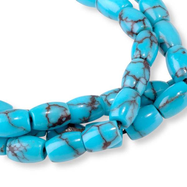 Egyptian Turquoise 5x7mm Barrel - 15-16 Inch