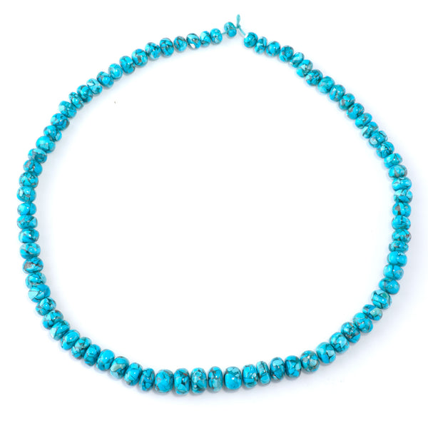 Turquoise Composite 5x8-7x10mm Irregular Rondelle - 15-16 Inch