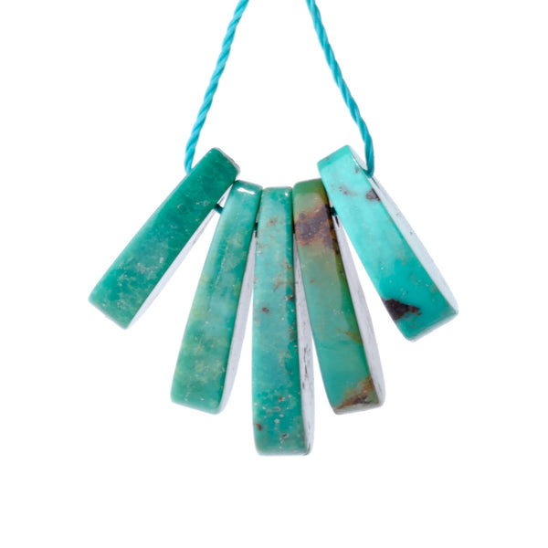 Hubei Turquoise 7-10x12-17mm 5pc Set