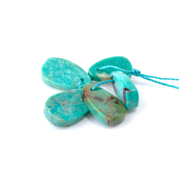 Hubei Turquoise 7-10x12-17mm 5pc Set