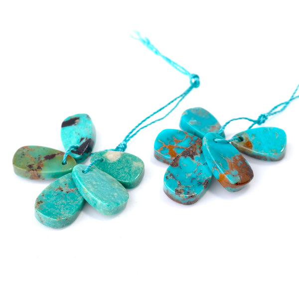 Hubei Turquoise 7-10x12-17mm 5pc Set