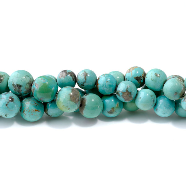Campitos Turquoise 10-14mm Graduated Round - 19-20 Inch