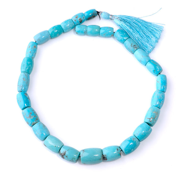 Kingman Turquoise 10x13-13x20mm Graduated Barrel - 15-16 Inch