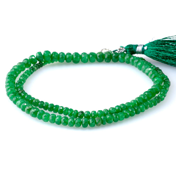 Tsavorite 3-6mm Graduated Faceted Rondelle - 15-16 Inch