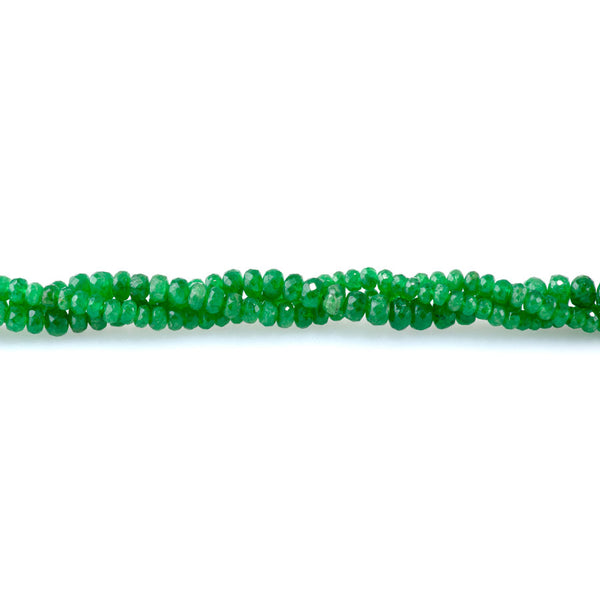 Tsavorite 3-6mm Graduated Faceted Rondelle - 15-16 Inch