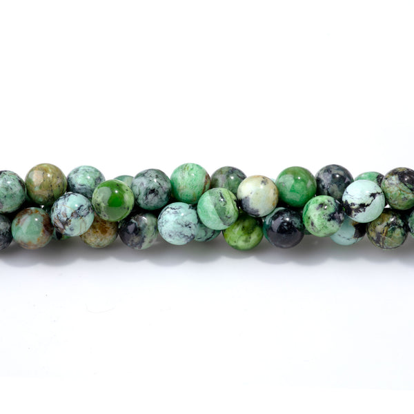 Variscite 10mm Round A Grade - 15-16 Inch