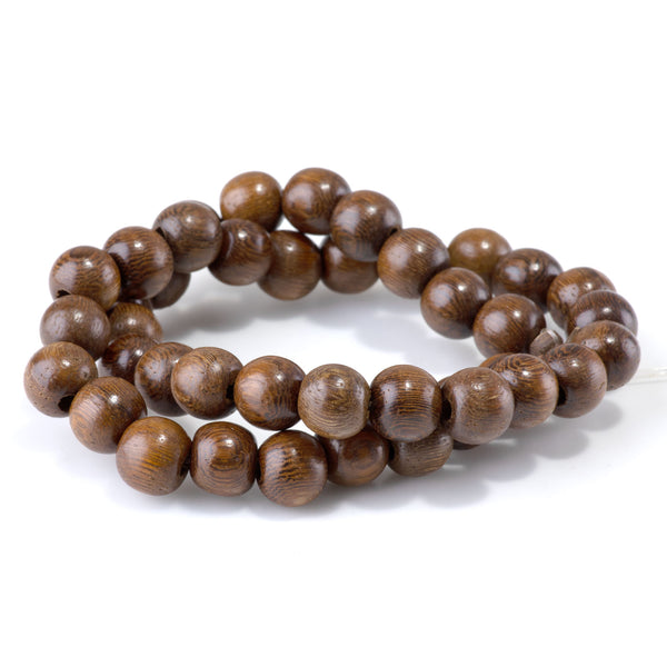 Robles Wood 10mm Round Bead - 15-16 Inch