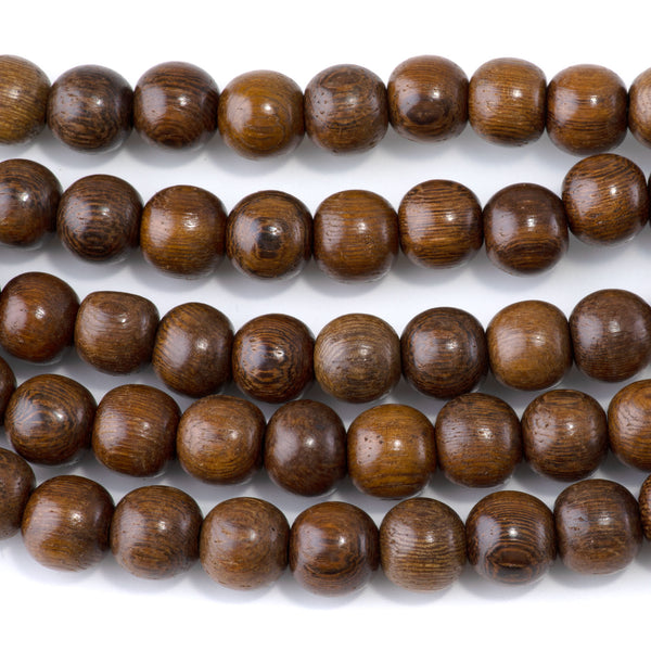 Robles Wood 10mm Round Bead - 15-16 Inch