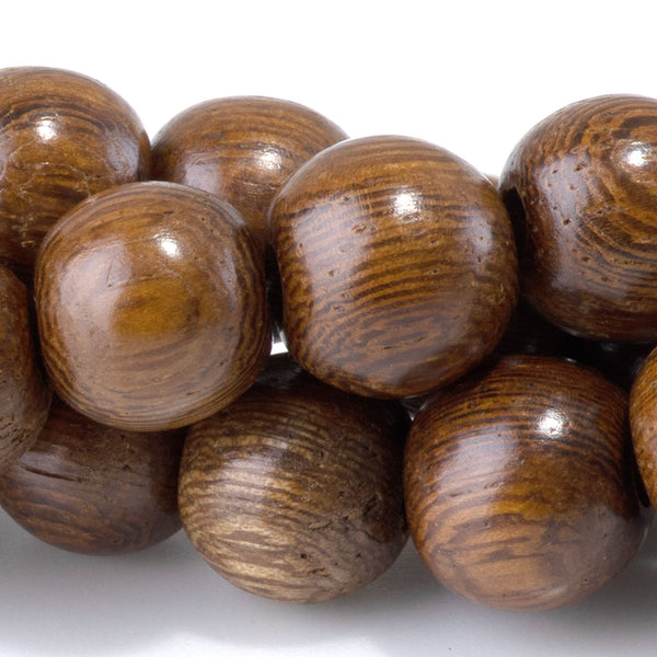 Robles Wood 10mm Round Bead - 15-16 Inch