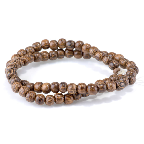 Robles Wood 6mm Round Bead - 15-16 Inch