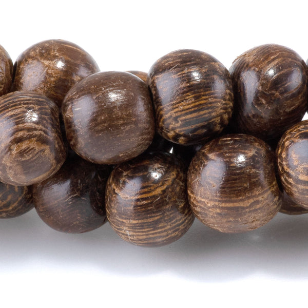 Robles Wood 8mm Round Bead - 15-16 Inch