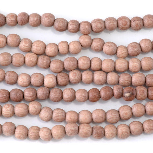 Rosewood 6mm Round Bead - 15-16 Inch