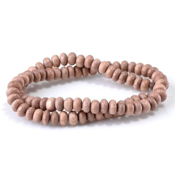 Rosewood 8mm Rondelle Bead - 15-16 Inch