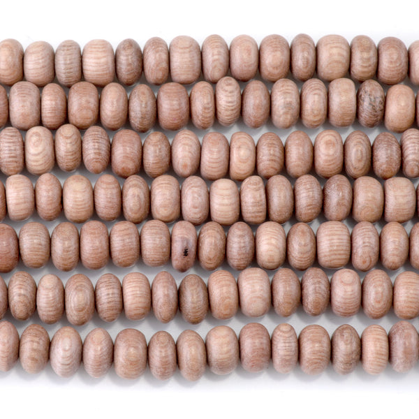 Rosewood 8mm Rondelle Bead - 15-16 Inch
