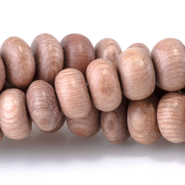 Rosewood 8mm Rondelle Bead - 15-16 Inch