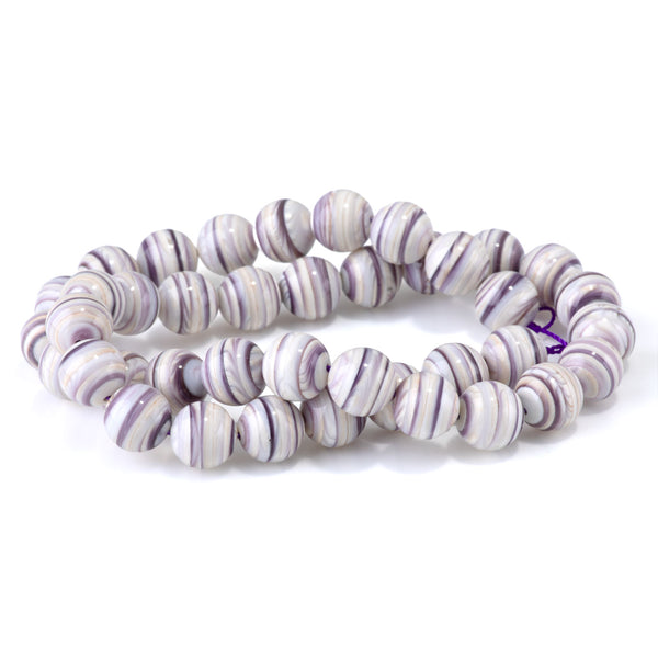 Wampum Shell 10mm Round - 15-16 Inch