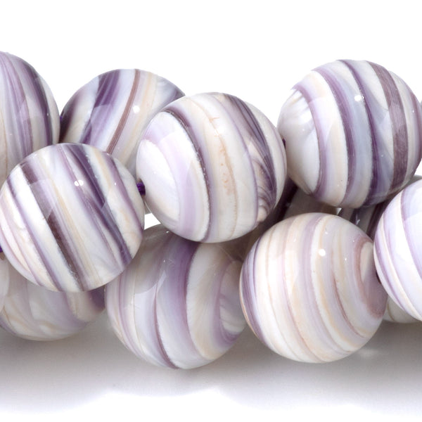 Wampum Shell 10mm Round - 15-16 Inch