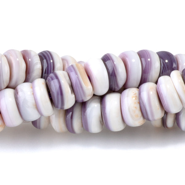 Wampum Shell 6mm Rondelle - 15-16 Inch