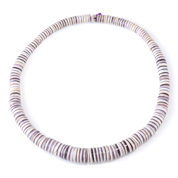 Wampum Shell 8-14mm Graduated Heishi Bead - 15-16 Inch