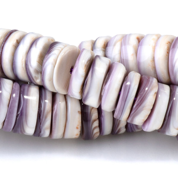 Wampum Shell 8mm Heishi - 15-16 Inch