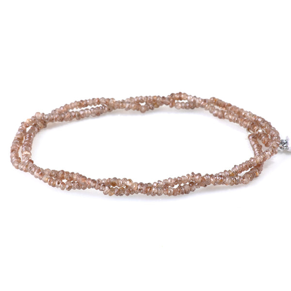 Zircon (Natural) 1-4mm Champagne Faceted Chip - 15-16 Inch